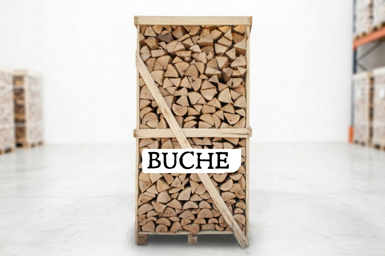 Buche Brennholz Palette – 25 cm Holzscheite – kammergetrocknet – 2 RM