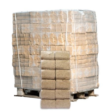 RUF Holzbriketts – Palette mit 96 × 10 kg Packungen – 960 kg