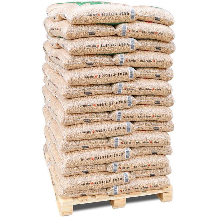 REZULT Holzpellets – ENplus A1 – 70 × 15 kg Säcke – 1.050 kg Palette