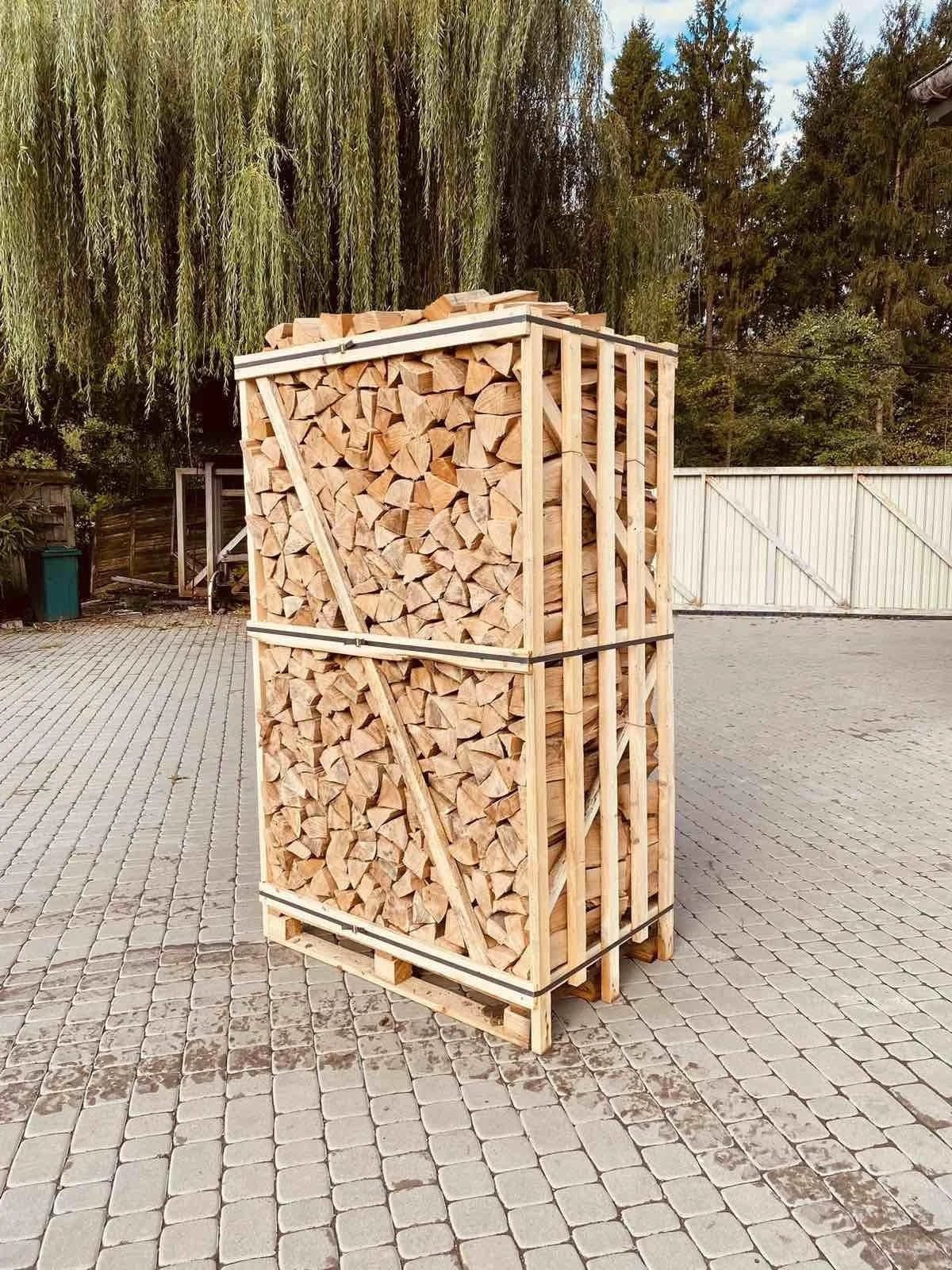 Kammergetrocknet Buche Brennholz – 980 kg Palette – Bild 2