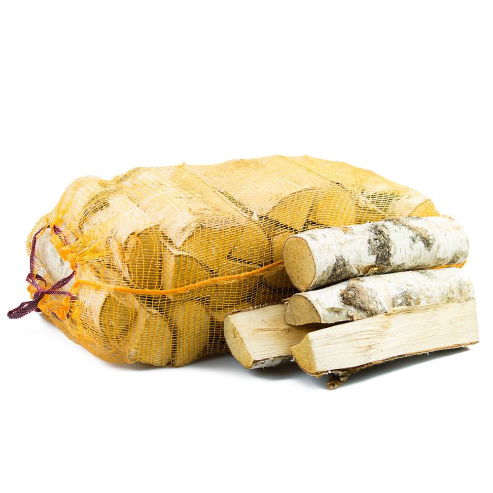 Birke Brennholz – 25 cm Holzscheite – 54 × 40 L Säcke – 15 kg Säcke – Bild 2