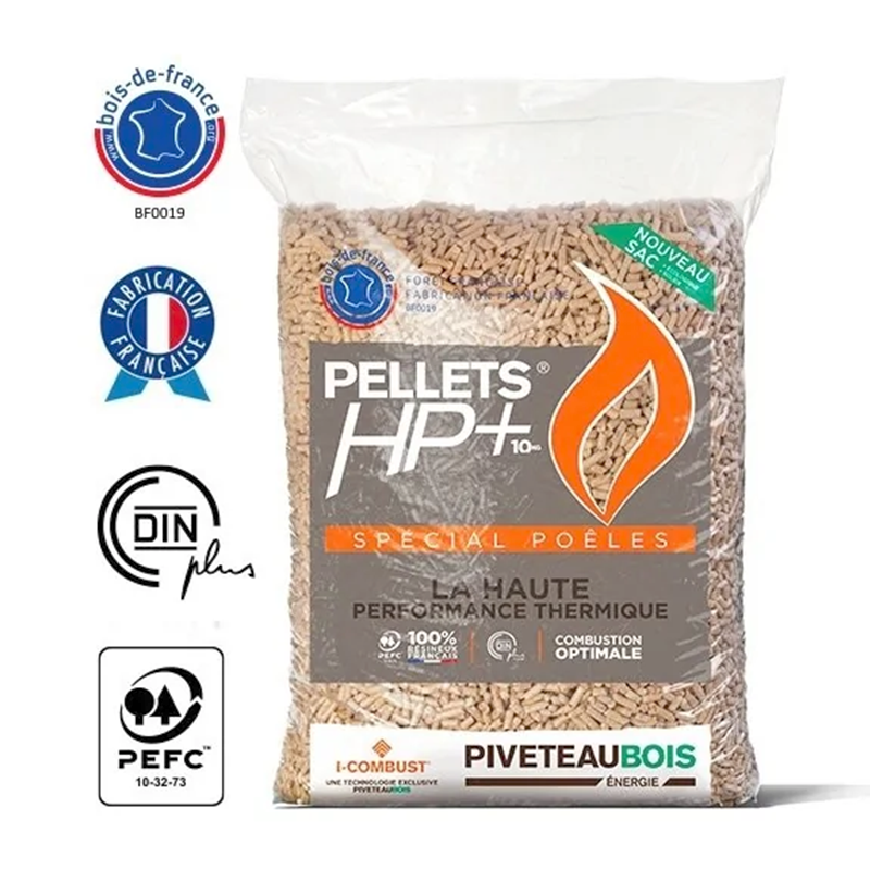 Piveteau HP+ Holzpellets – 72 Säcke × 15 kg – Bild 2