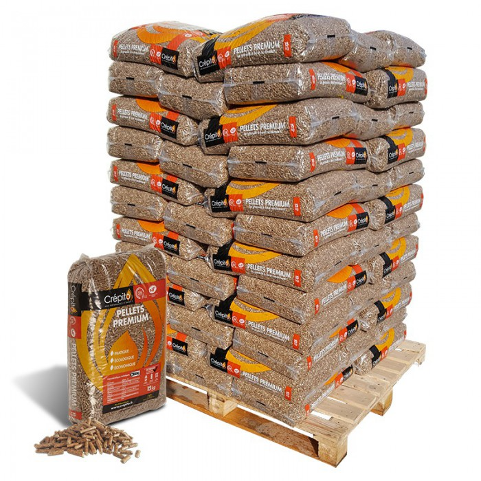 Crépito Holzpellets – Palette mit 72 × 15 kg Säcke – Bild 2