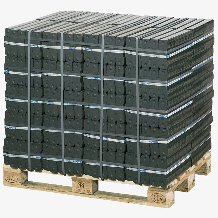 REKORD Braunkohlebriketts – 5 Paletten – 40 × 25 kg je Palette – Bild 2