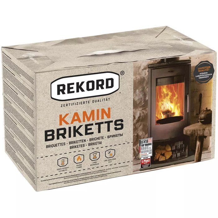REKORD Braunkohlebriketts bagged Palette (90 x 10 kg) – Bild 2