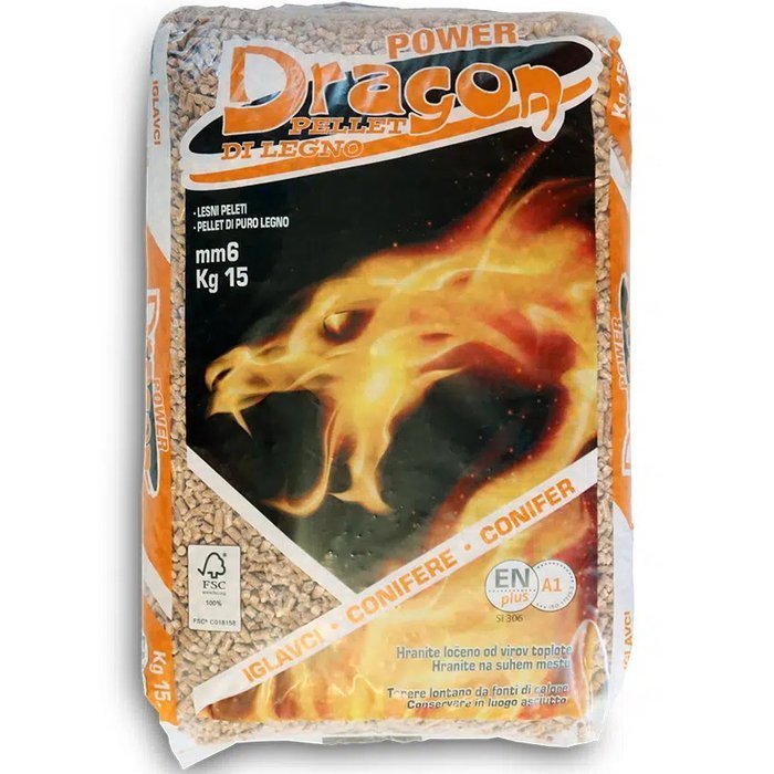 DRAGON Holzpellets – 6 mm – ENplus A1 – 65 × 15 kg Sä – 975 kg Palette – Bild 2