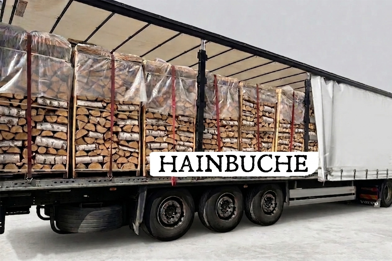 Hainbuche Brennholz – 30 – 33 cm Holzscheite – – 2 RM Palette
