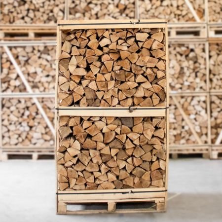 Palette aus gespalten Birke Brennholz – 25 cm Holzscheite – Bild 2
