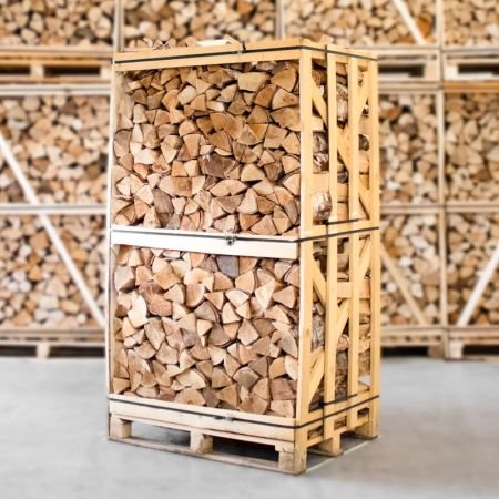Palette aus gespalten Birke Brennholz – 25 cm Holzscheite – Bild 4