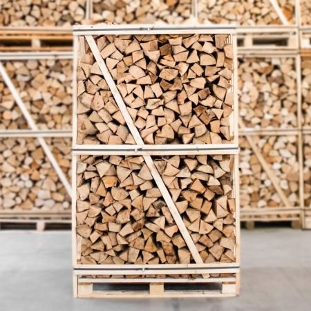 Palette aus gespalten Buche Brennholz – 33 cm Holzscheite – Bild 2