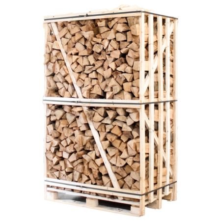 Palette aus gespalten Buche Brennholz – 33 cm Holzscheite