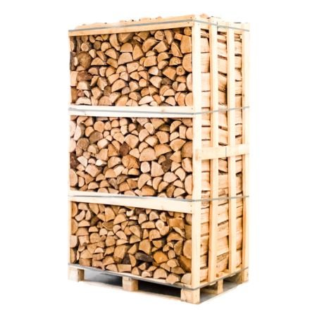 Palette aus gespalten Eiche Brennholz – 25 cm Holzscheite