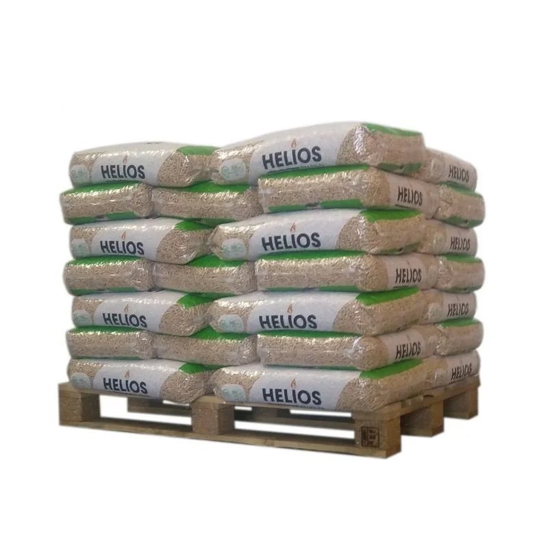 Helios Holzpellets – Halbe Palette mit 35 × 15 kg Säcke